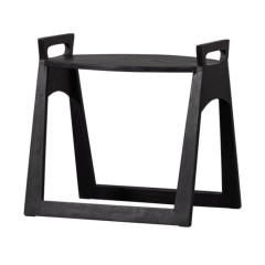 SIDE TABLE TRAY BLACK MANGO WOOD 47 